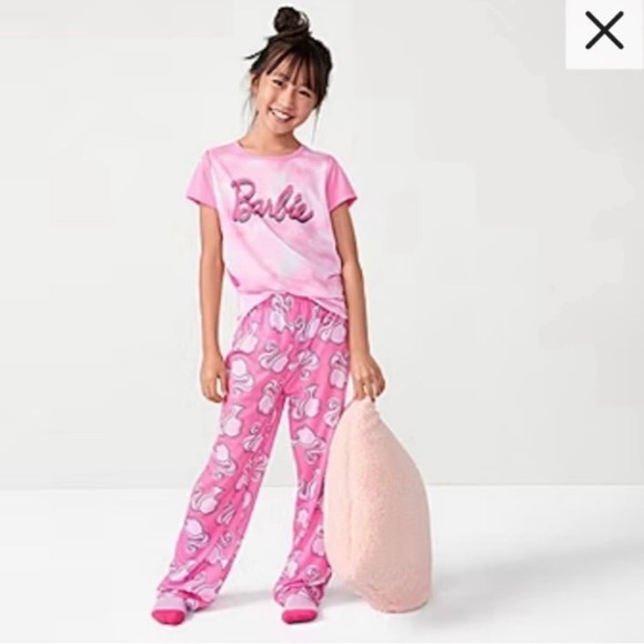 Barbie pajamas size 12 and slippers - Picture 4 of 11